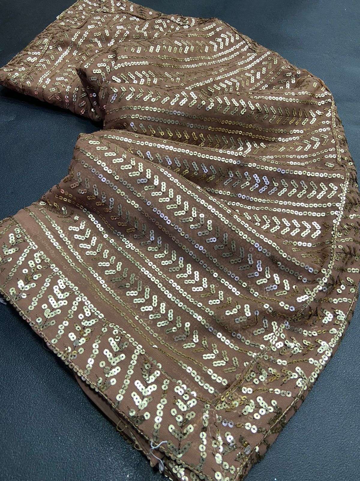 Rich Mauve with Rustic Gold Applique